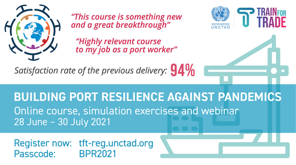 Nuevo curso de la UNCTAD “Building Port Resilience Against Pandemics”