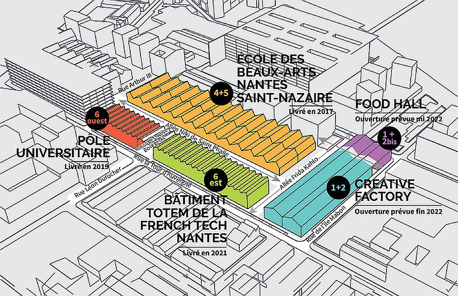Continúa la transformación de los “Halles Alstom” en Ile de Nantes (Francia)