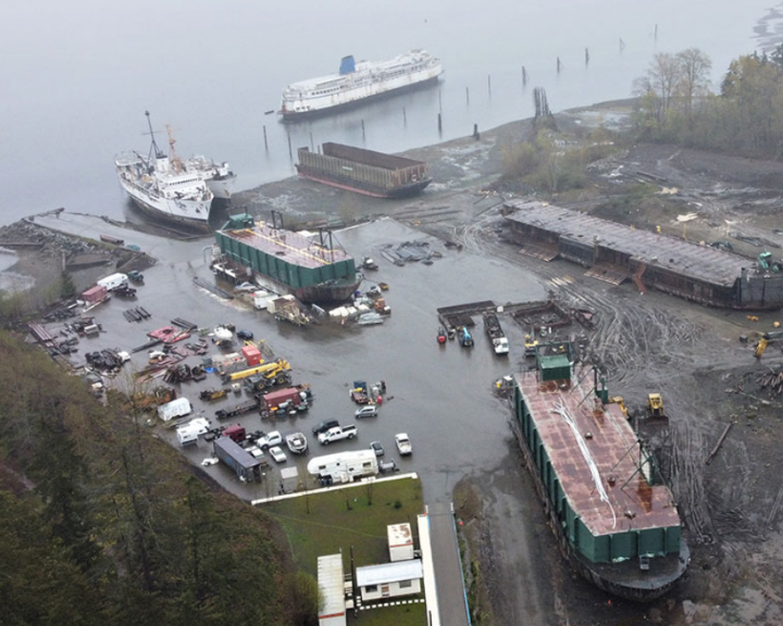Controversy surrounds a ship-breaking site in British Columbia