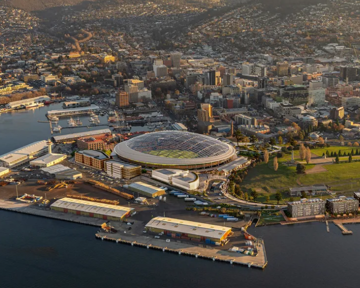 El gobierno de Tasmania presenta un plan de reconversión urbana con un estadio de más de mil millones de dólares
